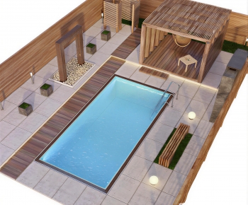 Modern Swimming Pool-ID:824527986