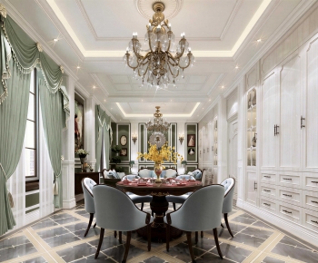 American Style Dining Room-ID:679393054