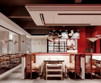New Chinese Style Dining Room-ID:643111945