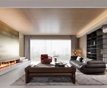 Modern A Living Room-ID:732718946
