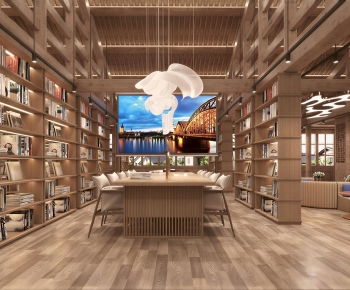 Modern Bookstore Book Bar-ID:644134044