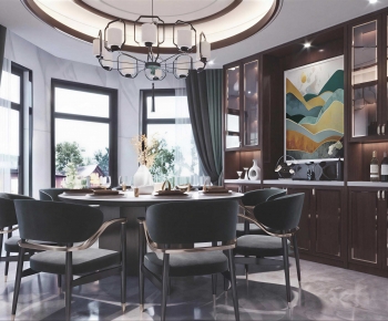 New Chinese Style Dining Room-ID:459459073