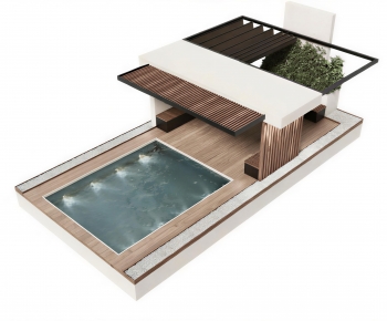 Modern Swimming Pool-ID:460796129
