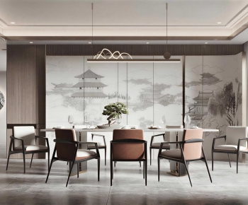 New Chinese Style Dining Room-ID:978203066