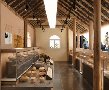 New Chinese Style Exhibition Hall-ID:955853946