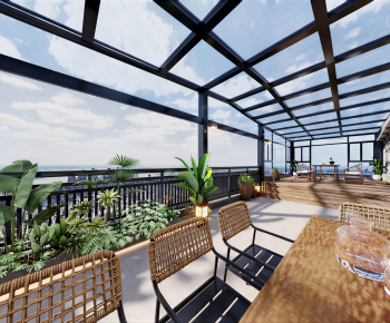 Modern Glass Sun Room-ID:836762913
