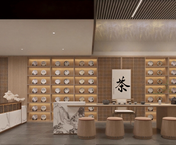New Chinese Style Teahouse Tea House-ID:347995047
