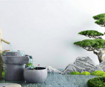 New Chinese Style Rockery Waterscape-ID:212460043