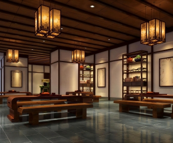 New Chinese Style Teahouse Tea House-ID:746483098