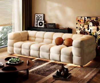 Modern Three-seat Sofa-ID:364129075