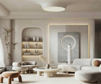 Wabi-sabi Style A Living Room-ID:206480983