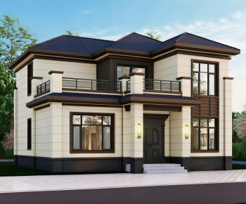 New Chinese Style Detached Villa-ID:408780615