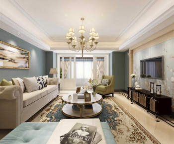 American Style A Living Room-ID:602468978
