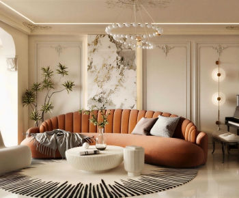 French Style A Living Room-ID:988450054