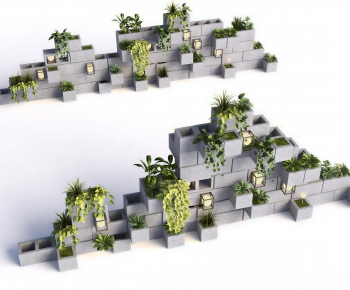Modern Potted Green Plant-ID:683088062