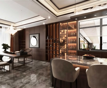New Chinese Style Dining Room-ID:547645095