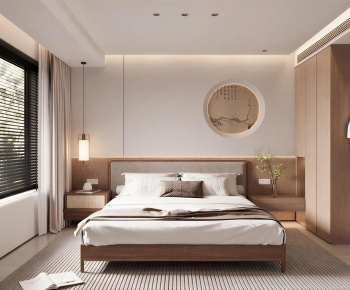 New Chinese Style Bedroom-ID:647622116