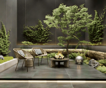 New Chinese Style Courtyard/landscape-ID:731208095