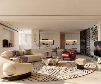 Modern A Living Room-ID:513379611