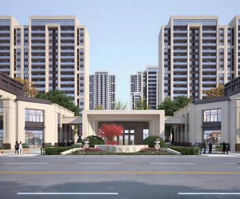 Modern Facade Element-ID:106101037