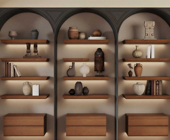 Wabi-sabi Style Bookcase-ID:406565901