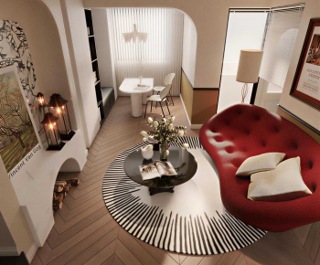 French Style A Living Room-ID:402931932
