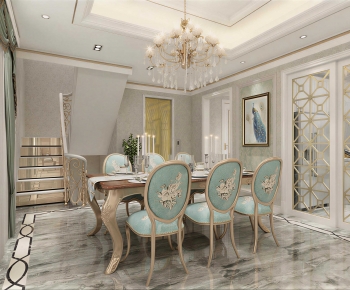 European Style Dining Room-ID:644423966