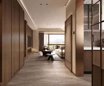 New Chinese Style Hallway-ID:707938914
