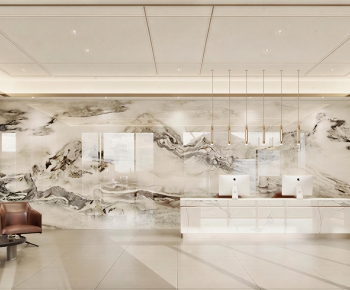 Modern Office Reception Desk-ID:433047061