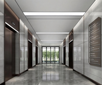 Modern Office Elevator Hall-ID:505033021