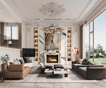 French Style A Living Room-ID:673939943