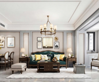 American Style A Living Room-ID:719840056