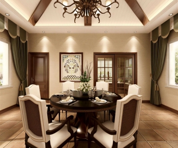 American Style Dining Room-ID:603656054