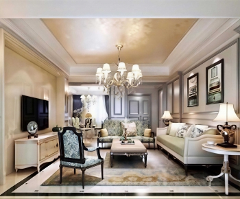 American Style A Living Room-ID:777859939