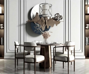 New Chinese Style Dining Table And Chairs-ID:671710977