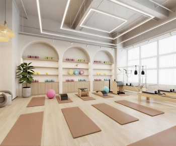 Modern Yoga Room-ID:398392928