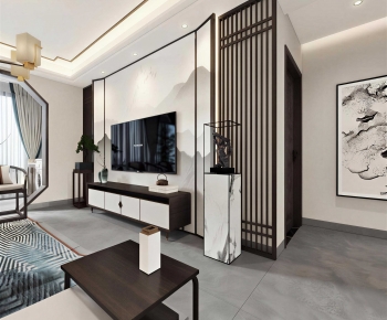 New Chinese Style Hallway-ID:218168022