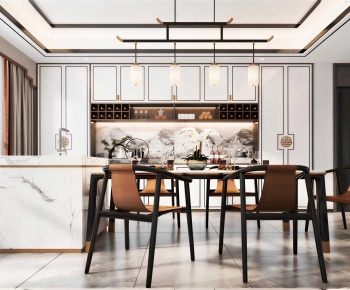 New Chinese Style Dining Room-ID:143657928