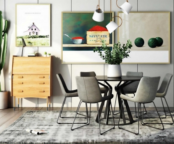 Modern Dining Table And Chairs-ID:464720964