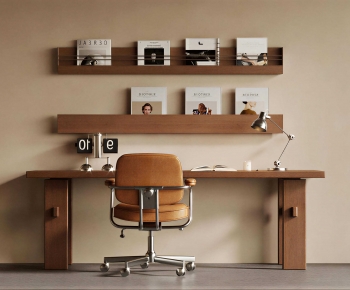 Modern Computer Desk And Chair-ID:203990996