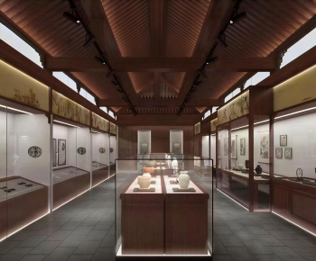 New Chinese Style Exhibition Hall-ID:386104115