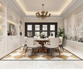 American Style Dining Room-ID:670836934