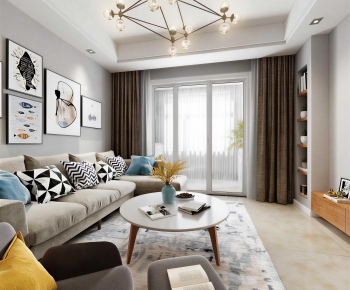 Nordic Style A Living Room-ID:434210062