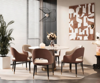 Modern Dining Table And Chairs-ID:428212887