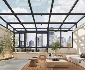 Modern Glass Sun Room-ID:800460108
