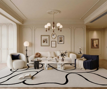 French Style A Living Room-ID:826937911