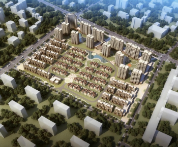 Modern Architectural Bird's-eye View Planning-ID:497545961