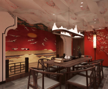 New Chinese Style Dining Room-ID:503676892