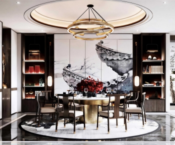 New Chinese Style Dining Room-ID:884330325