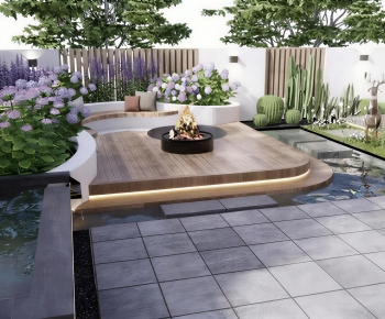Modern Courtyard/landscape-ID:748066908